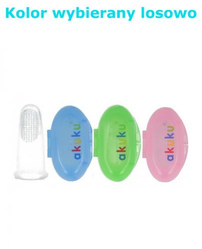 AKUKU Silikonowa szczoteczka w etui - 1 szt. zdjęcie