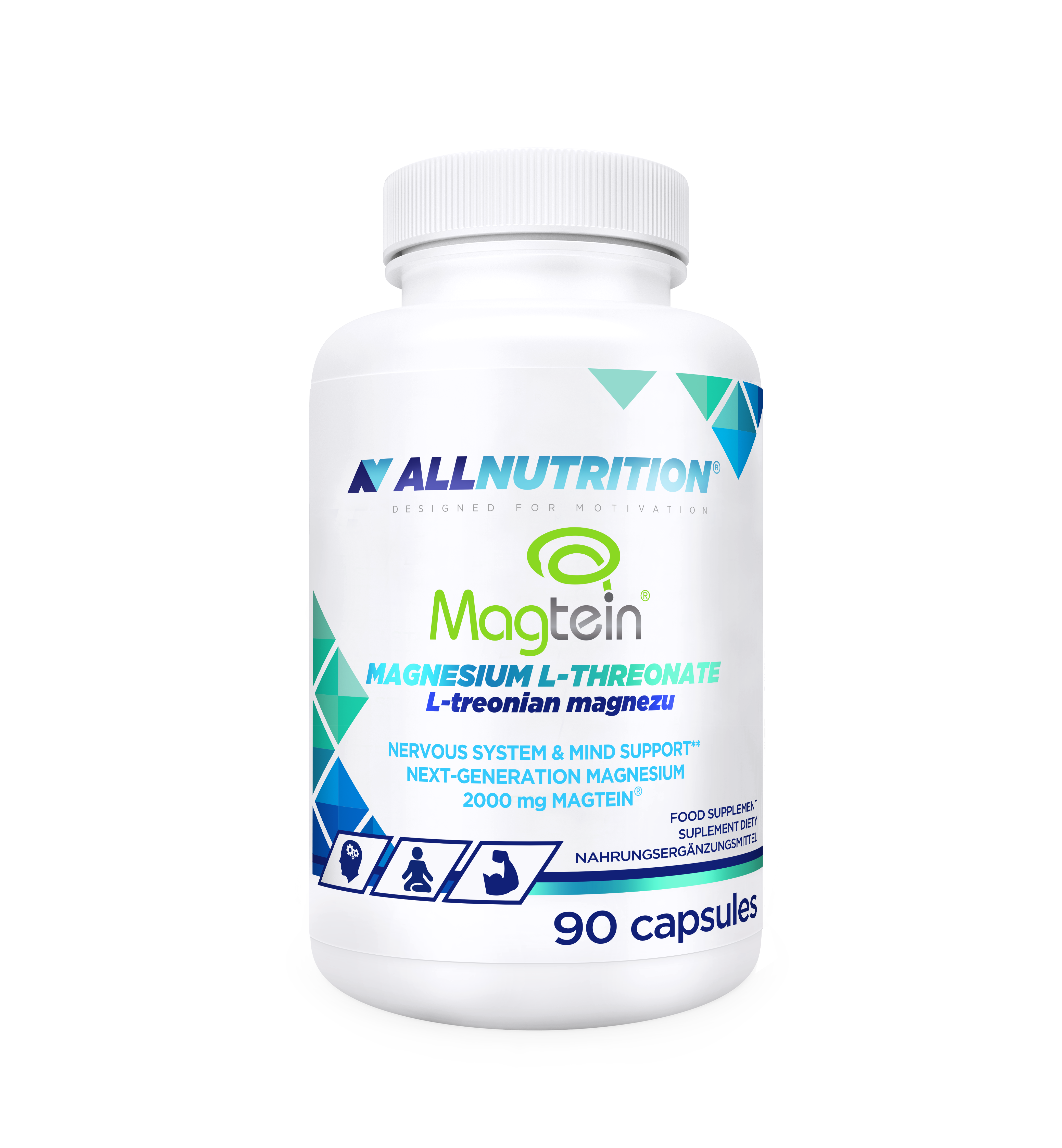 Allnutrition Magtein Magnesium L-Threonate (L-Treonian Magnezu), kapsułki, 90 sztuk zdjęcie
