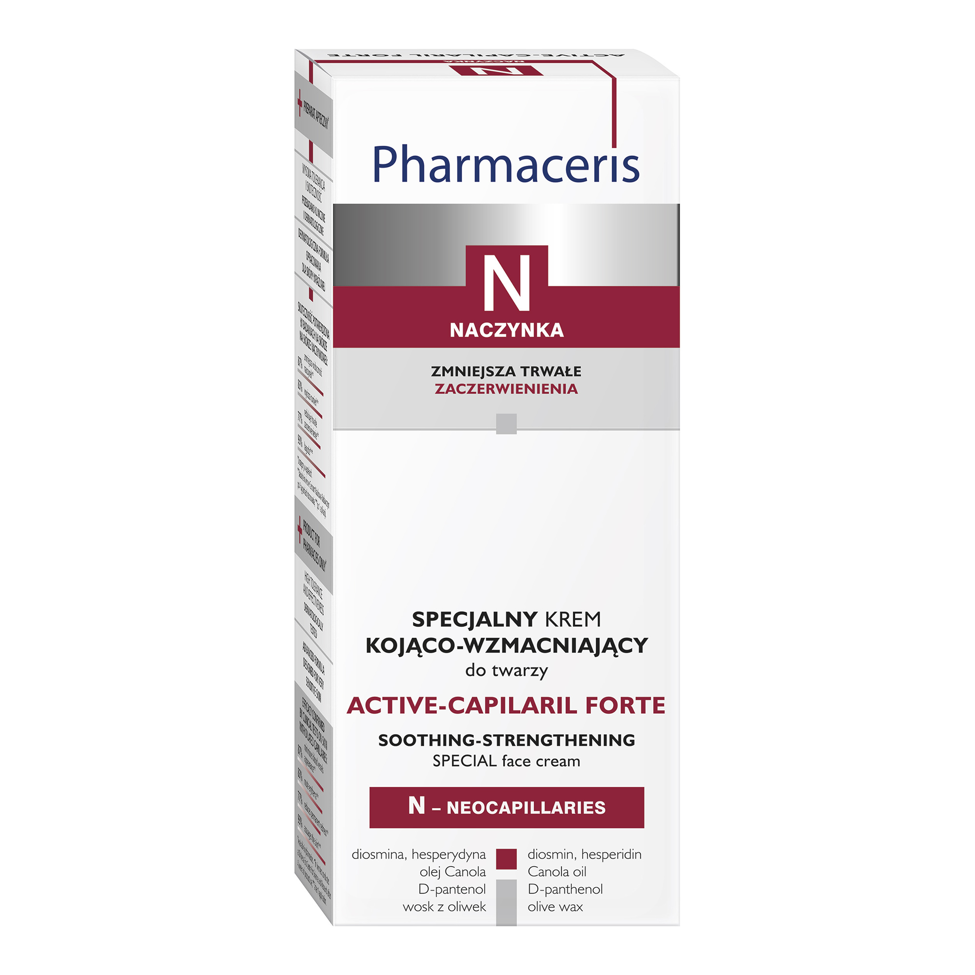 PHARMACERIS N ACTIV CAPILARIL Krem do twarzy kojąco-wzmacniajacy do twarzy, 30 ml  zdjęcie