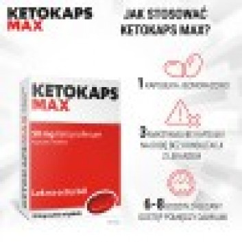 Ketokaps Max, 50 mg, kapsułki miękkie, 20 sztuk