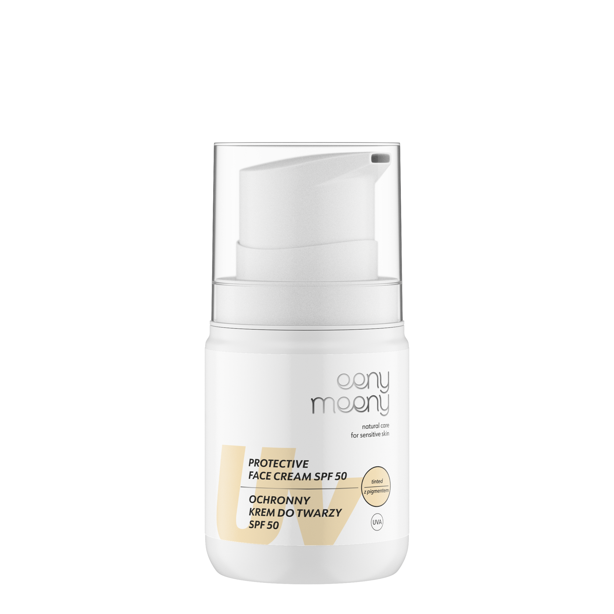 Eeny Meeny, Ochronny krem do twarzy UVA UVB SPF 50+ z pigmentem, 50 ml zdjęcie