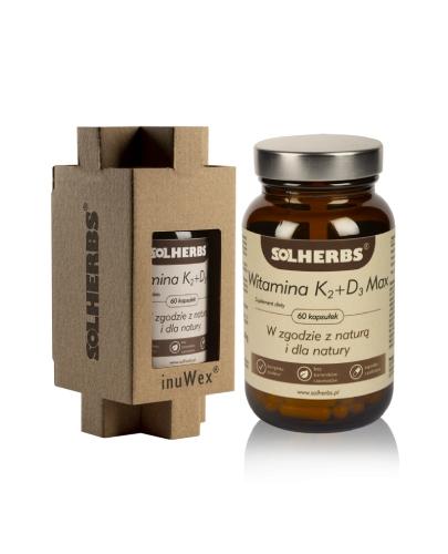 SOLHERBS Witamina K2 + D3 MAX, 60 kapsułek zdjęcie