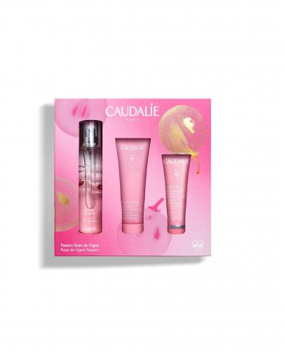 Caudalie Rose De Vigne Woda orzeźwiająca 50 ml + Żel pod prysznic 50 ml + Krem do rąk i paznokci 30 ml [ZESTAW] zdjęcie