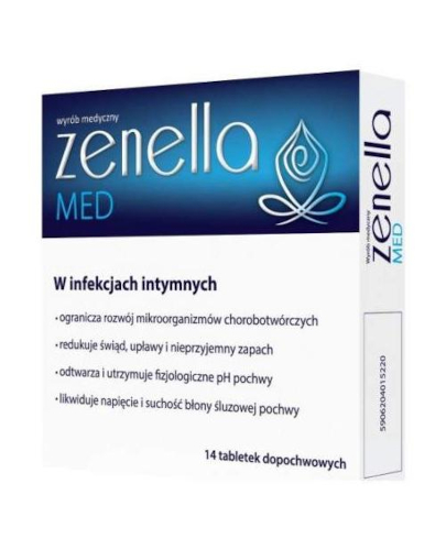 Zenella Med tabletki dopochwowe 14 tabletek zdjęcie