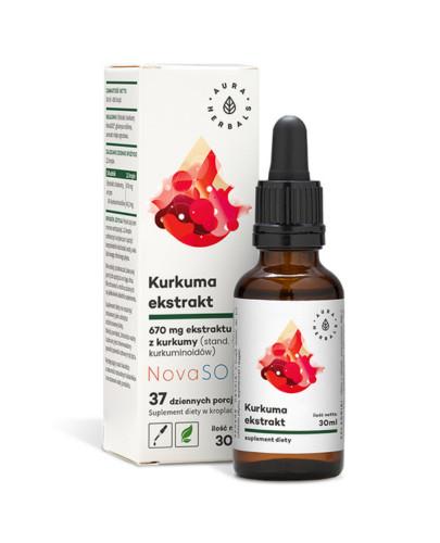 AURA HERBALS Kurkuma - 30 ml - na trawienie, odporność - cena, dawkowanie, opinie  zdjęcie