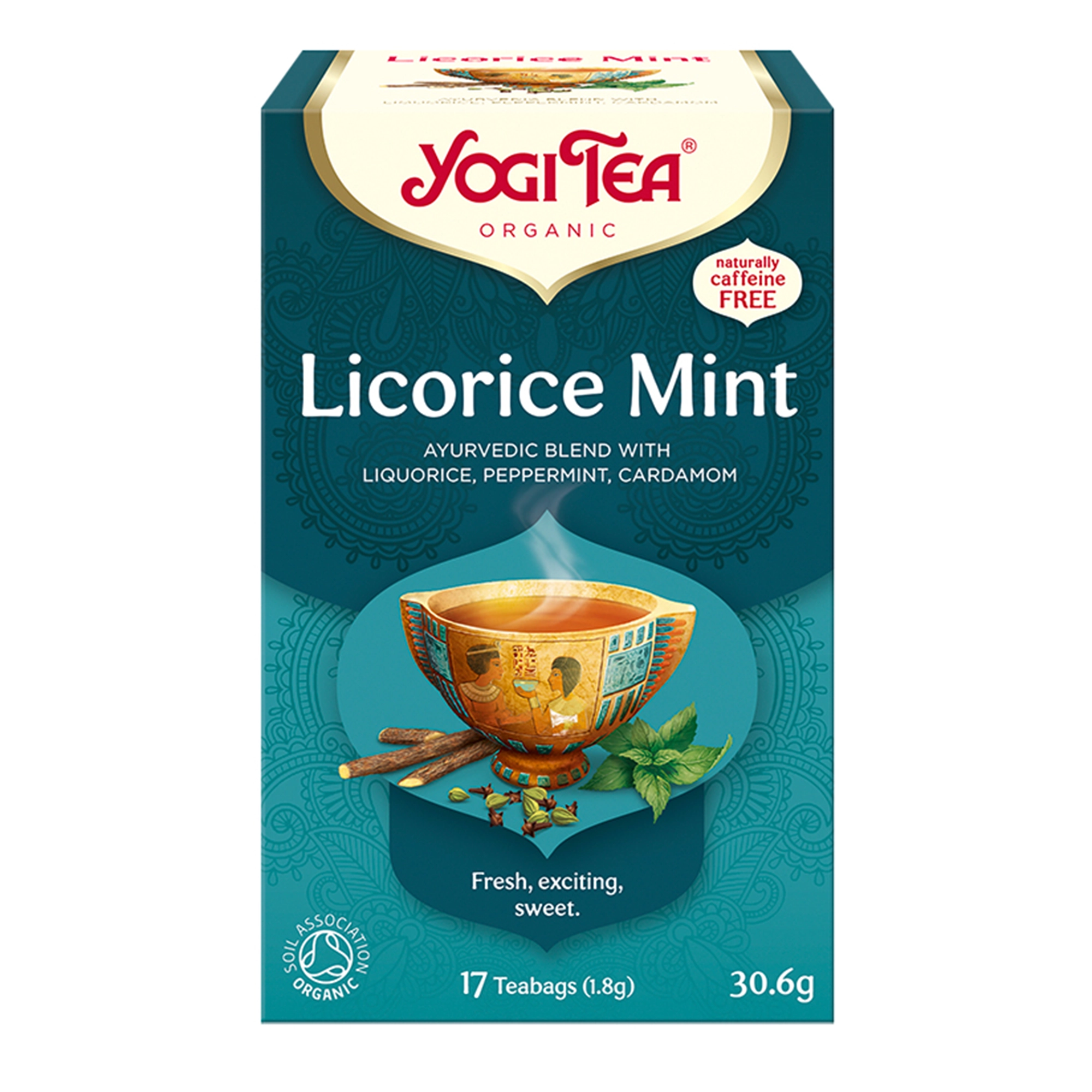 Yogi Tea Organic LICORICE MINT Lukrecja z miętą BIO - 17 sasz. zdjęcie