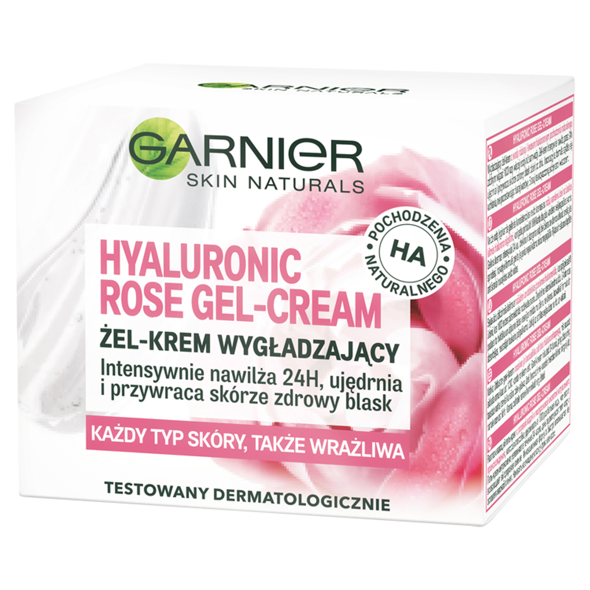 Garnier Skin Naturals Hyaluronic Rose Żel-krem wygładzający - 50 ml - cena, opinie, wskazania zdjęcie