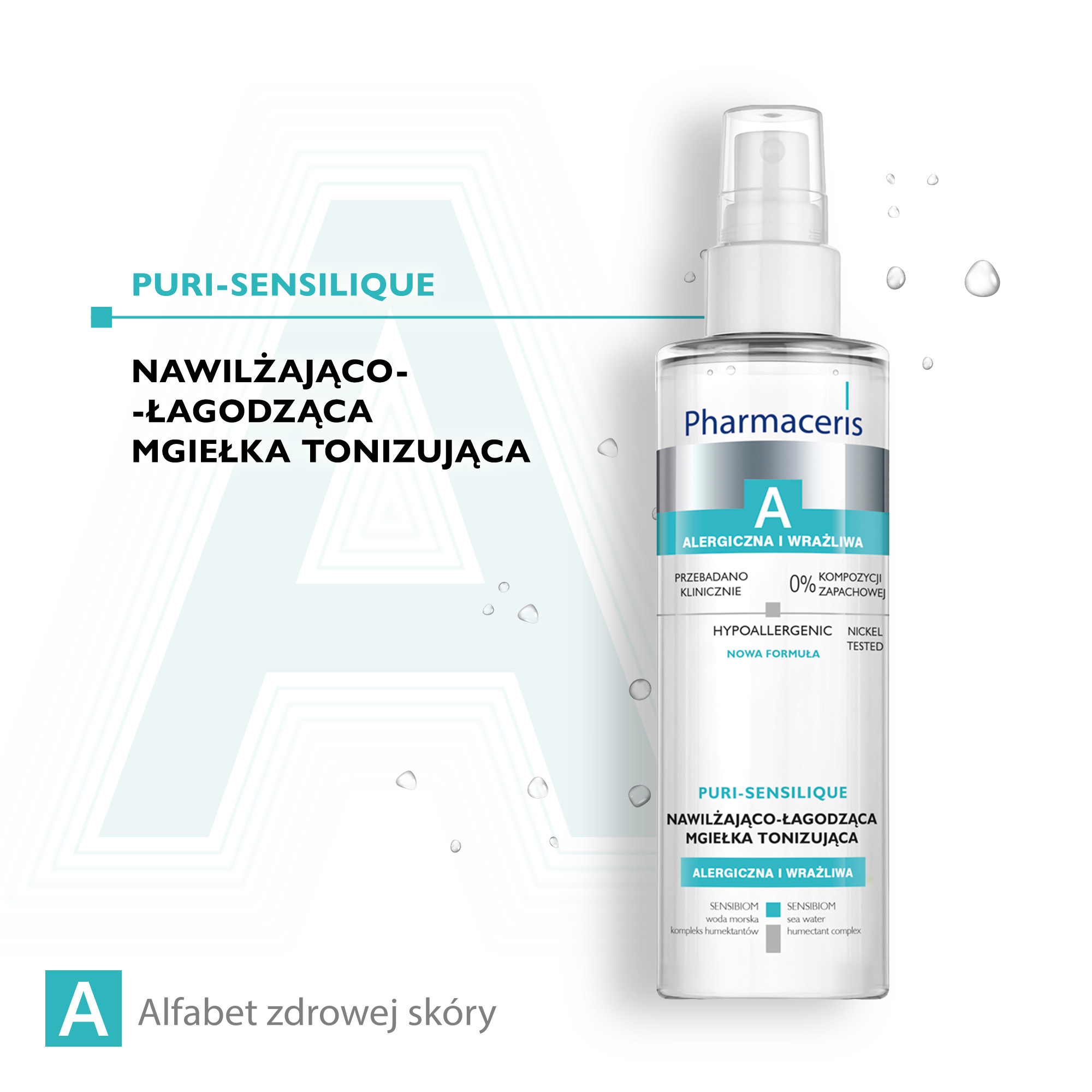 Pharmaceris A Puri-Sensilique, nawilżająco-łagodzący tonik-mgiełka, 200 ml