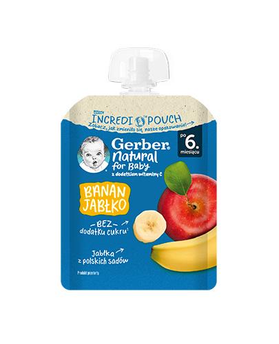 Gerber Deserek w tubce banan jabłko dla niemowląt po 6. miesiącu, 80 g zdjęcie