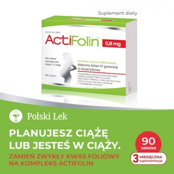 ActiFolin 0,8 mg 90 tabletek