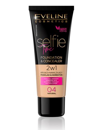 EVELINE COSMETICS SELFIE TIME Podkład do twarzy 04 NATURAL - 30 ml Do makijażu kryjącego - cena, opinie, stosowanie zdjęcie