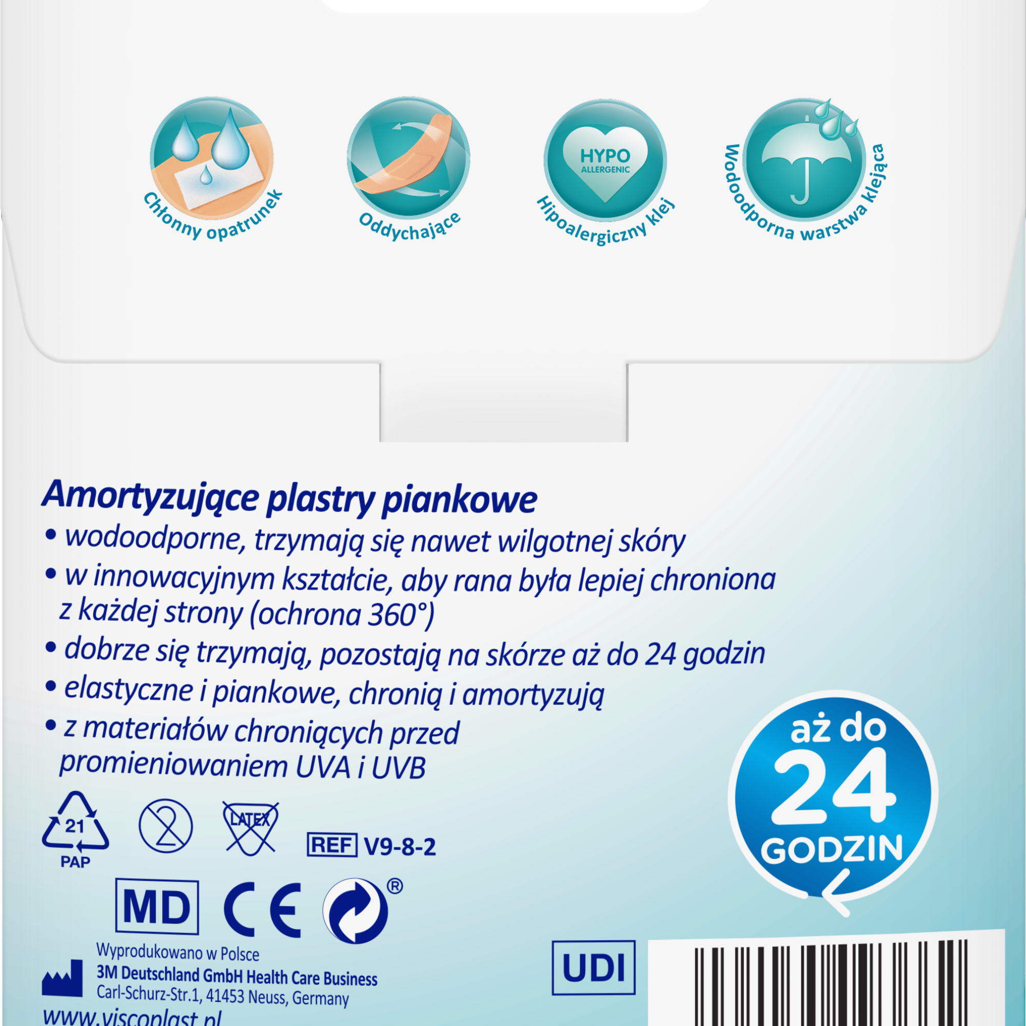 Viscoplast Active plastry piankowe 8 sztuk