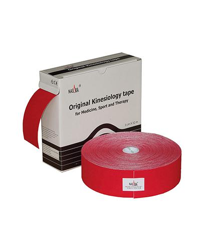 Nasara Kinesiology Tape XXL, 5 cm x 32 m, czerwony, 1 szt., opinie, cena, wskazania zdjęcie