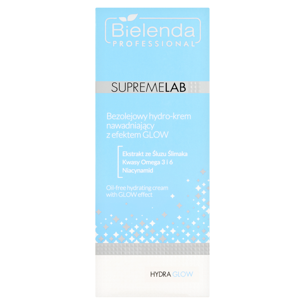 Bielenda Professional Supremelab Hydra Glow, bezolejowy hydro-krem nawadniający z efektem glow, 50 ml zdjęcie