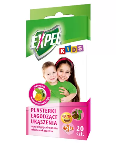 Expel Kids plasterki łagodzące ukąszenia 20 sztuk zdjęcie