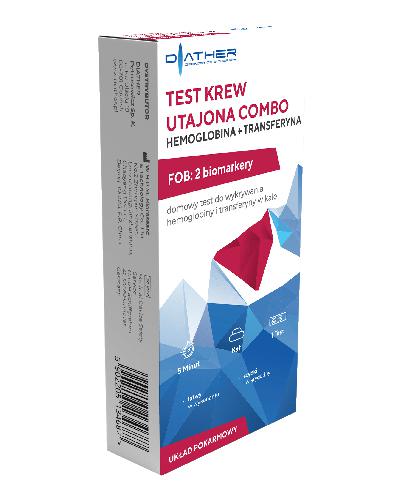 Test Krew Utajona Combo Hemoglobina + Transferyna - 1 sztuka, cena, opinie, wykonywanie zdjęcie