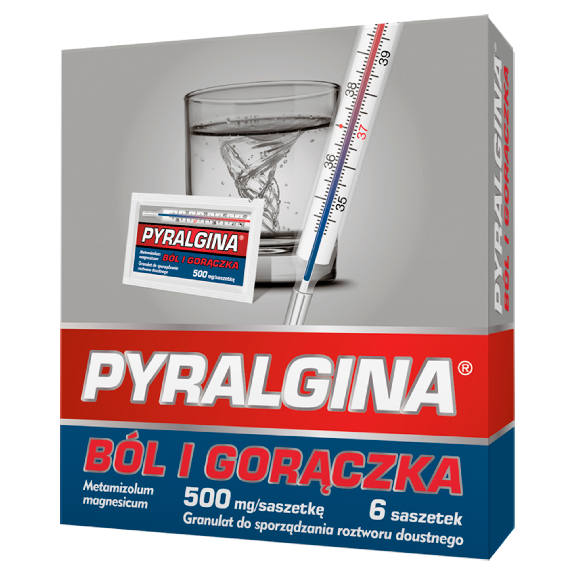 Pyralgina Gorączka 500mg 6 saszetek zdjęcie
