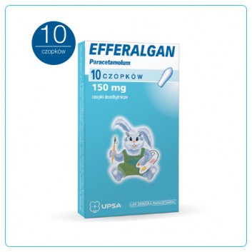 EFFERALGAN 150 mg czopki, 10 sztuk