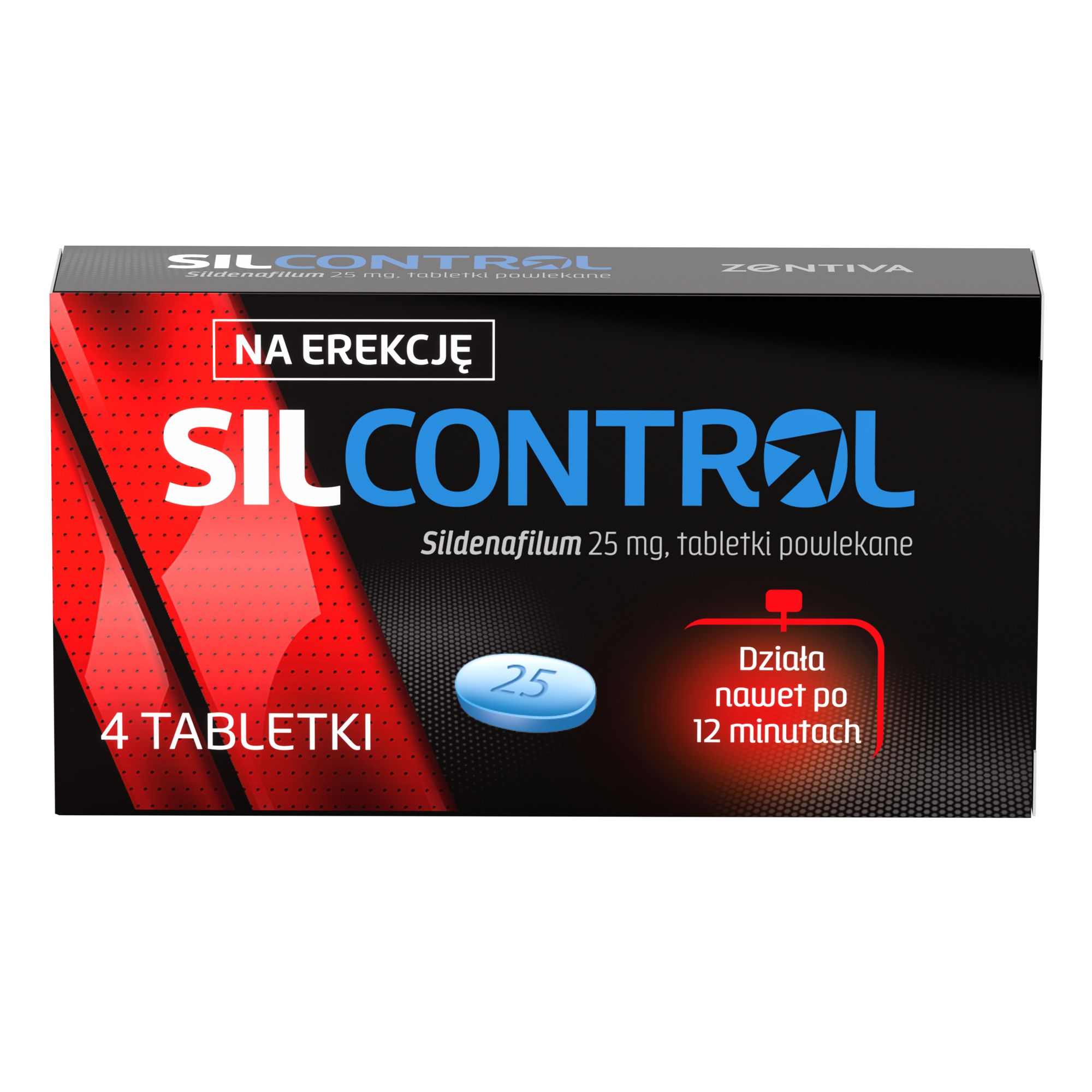 SilControl (Sildenafil 25 mg) 4 tabletki zdjęcie