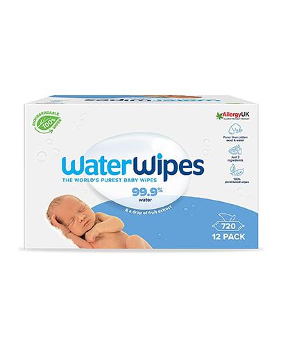 WaterWipes, chusteczki nawilżane dla dzieci, 12 x 60 sztuk zdjęcie