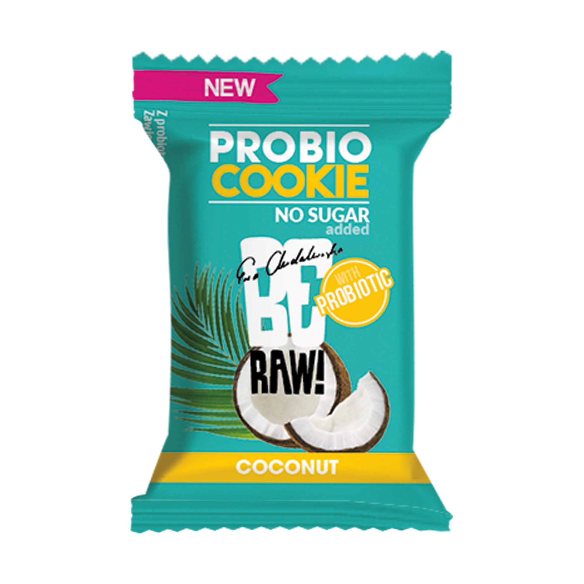 BeRAW Ciastko probiotyczne, kokos, 18 g zdjęcie