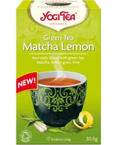 Yogi Tea Organic GREEN TEA MATCHA LEMON Zielona Matcha z cytryną BIO - 17 sasz. - cena, opinie, stosowanie zdjęcie