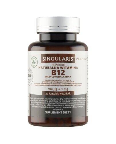 Singularis Superior Naturalna witamina B12 metylokobalamina 990 μg + 1 mg, 120 sztuk zdjęcie