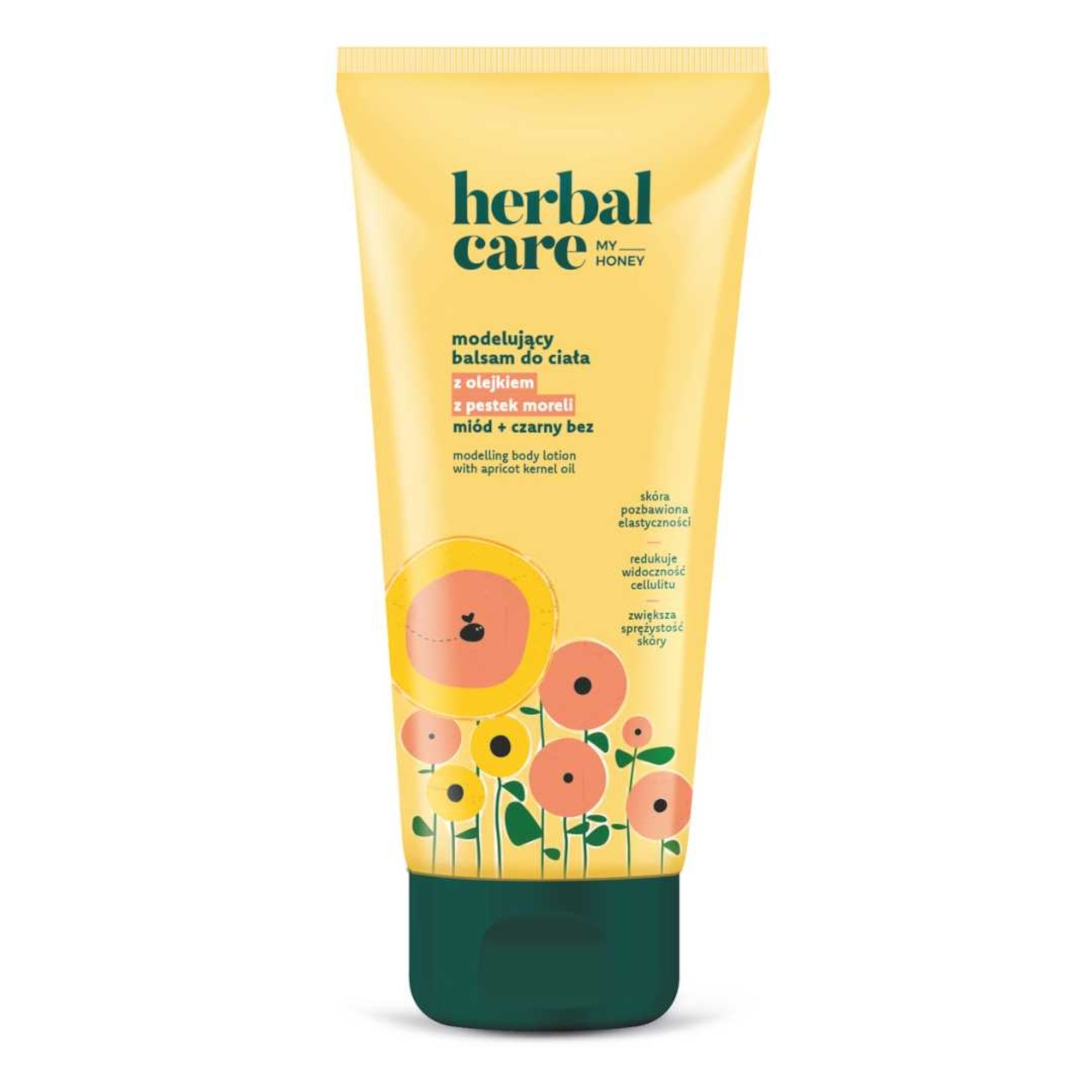 Herbal Care my honey Modelujący balsam do ciała z olejkiem z pestek moreli: miód + czarny bez, 200 ml zdjęcie