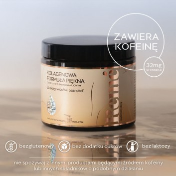 REME KOLAGENOWA FORMUŁA PIĘKNA Caffe latte o smaku waniliowym, 150 g