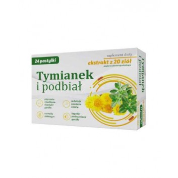 Tymianek i podbiał, 24 pastylki