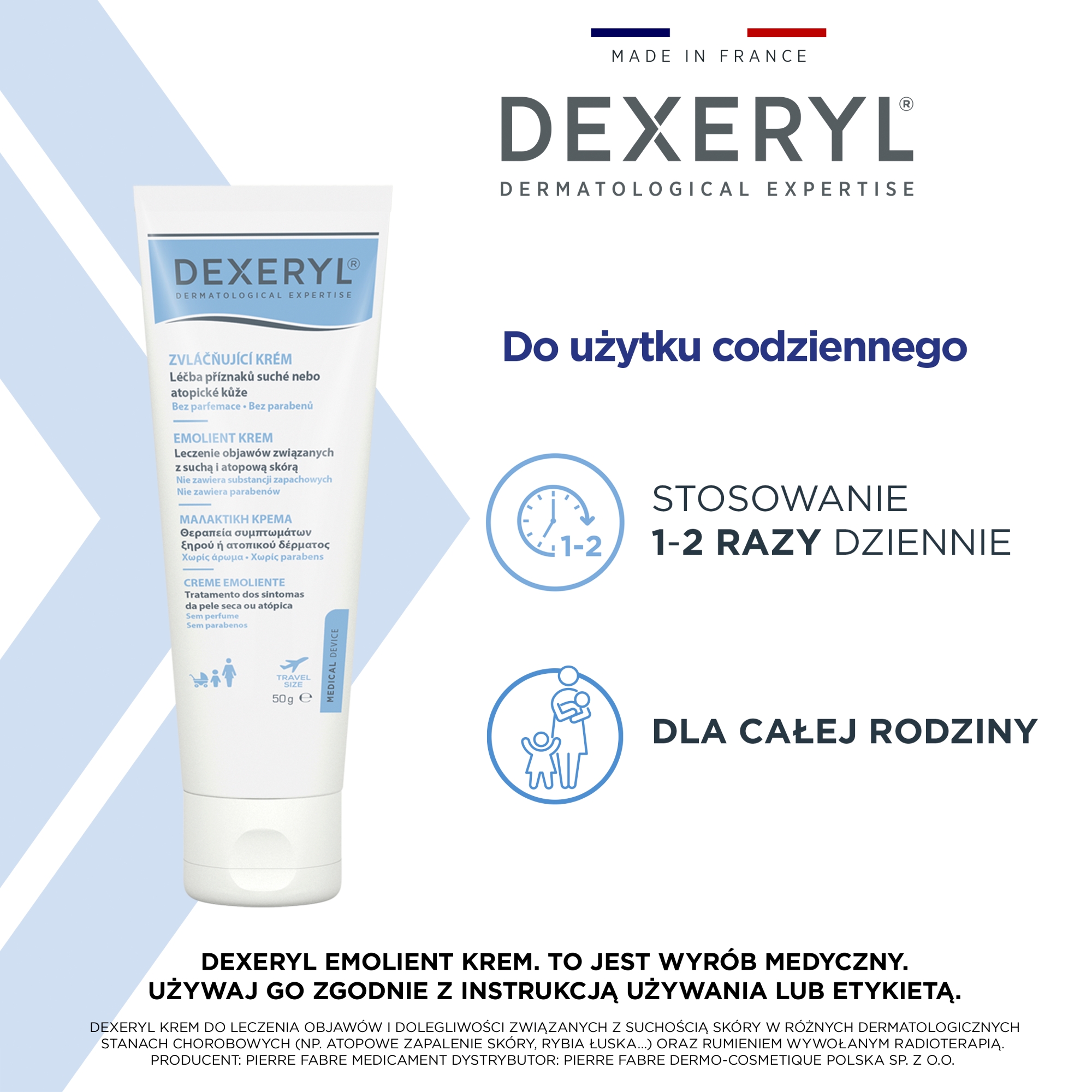 Dexeryl emolient krem do skóry suchej skłonnej do atopii 50 g