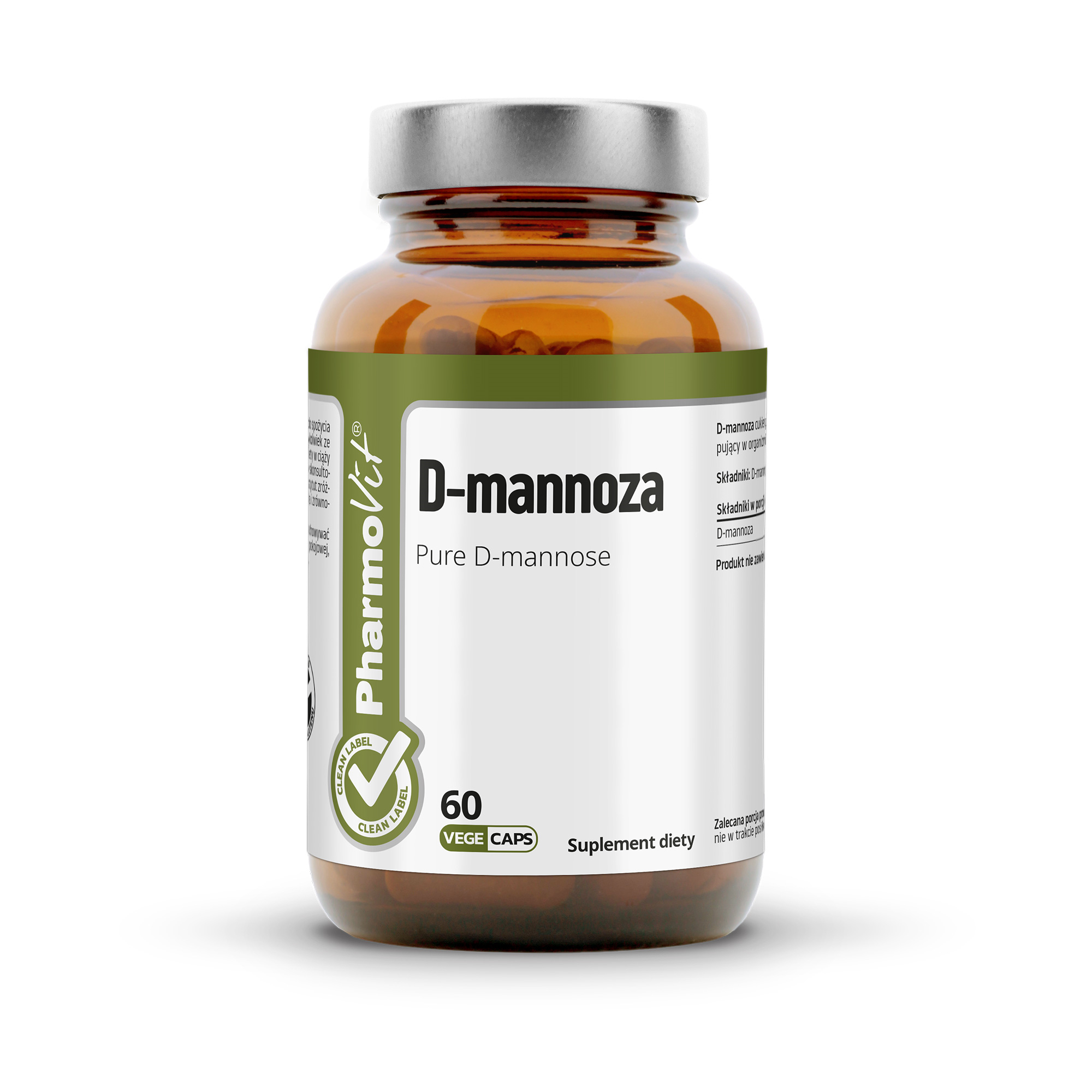 Pharmovit D-mannoza, kapsułki, 60 sztuk zdjęcie