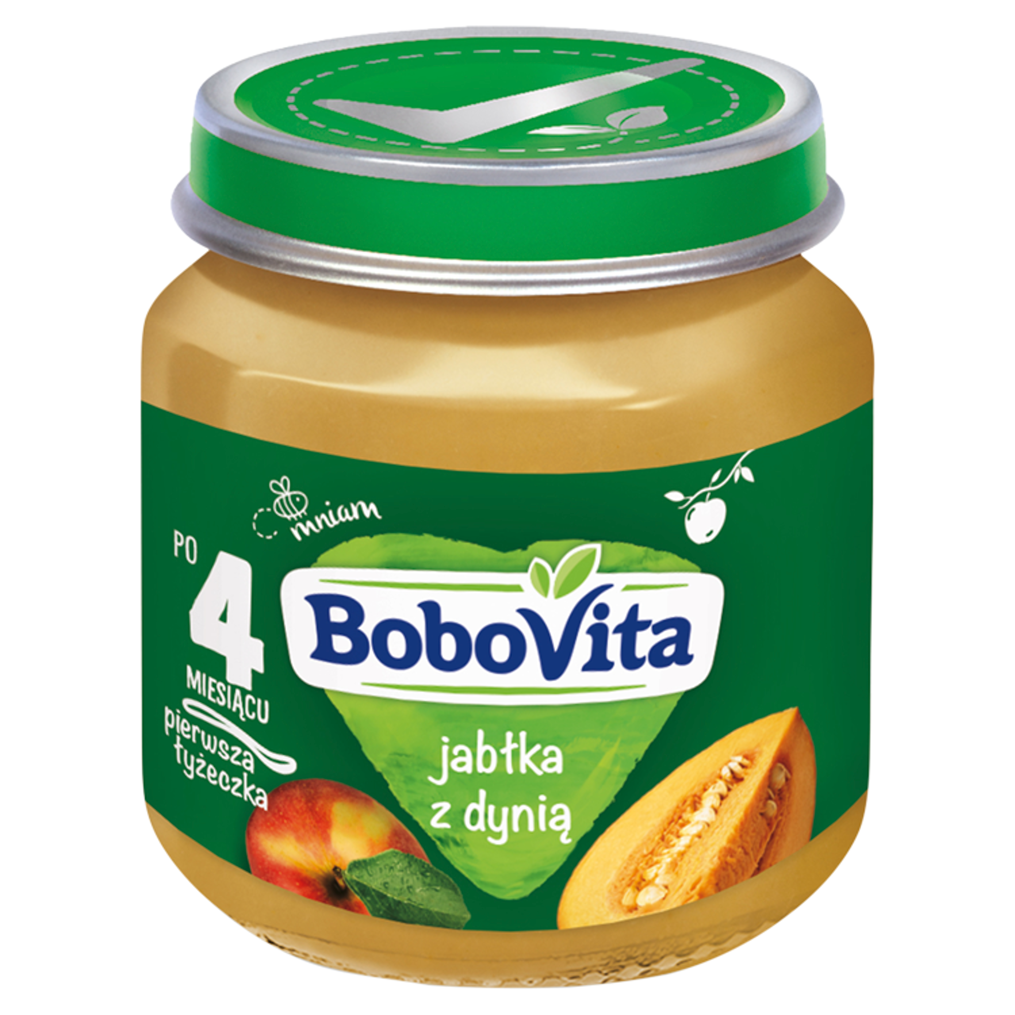 BOBOVITA Jabłko z dynią po 4 m-cu - 125 g - cena, opinie, właściwości zdjęcie