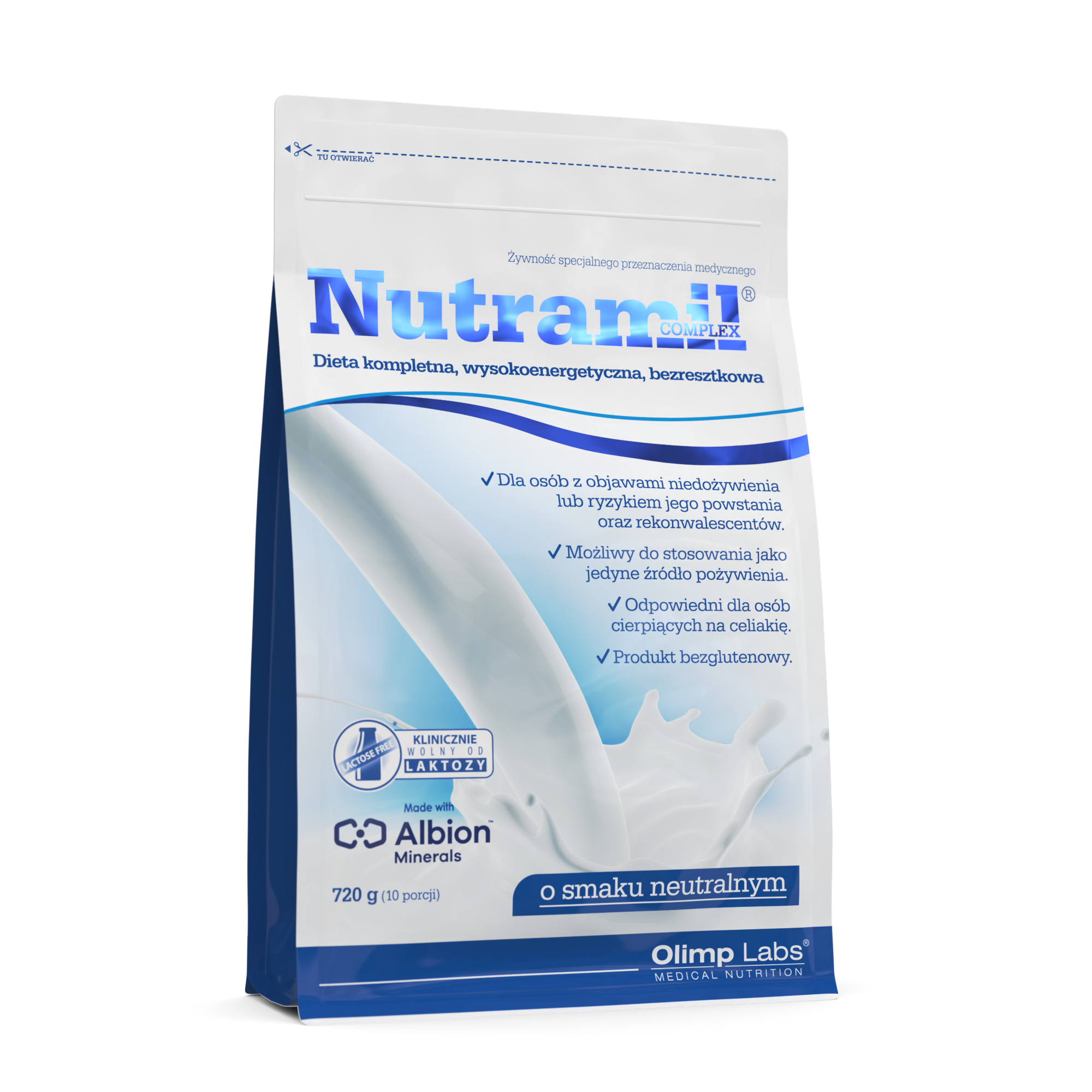 Olimp Nutramil Complex, smak neutralny, proszek, 720 g zdjęcie