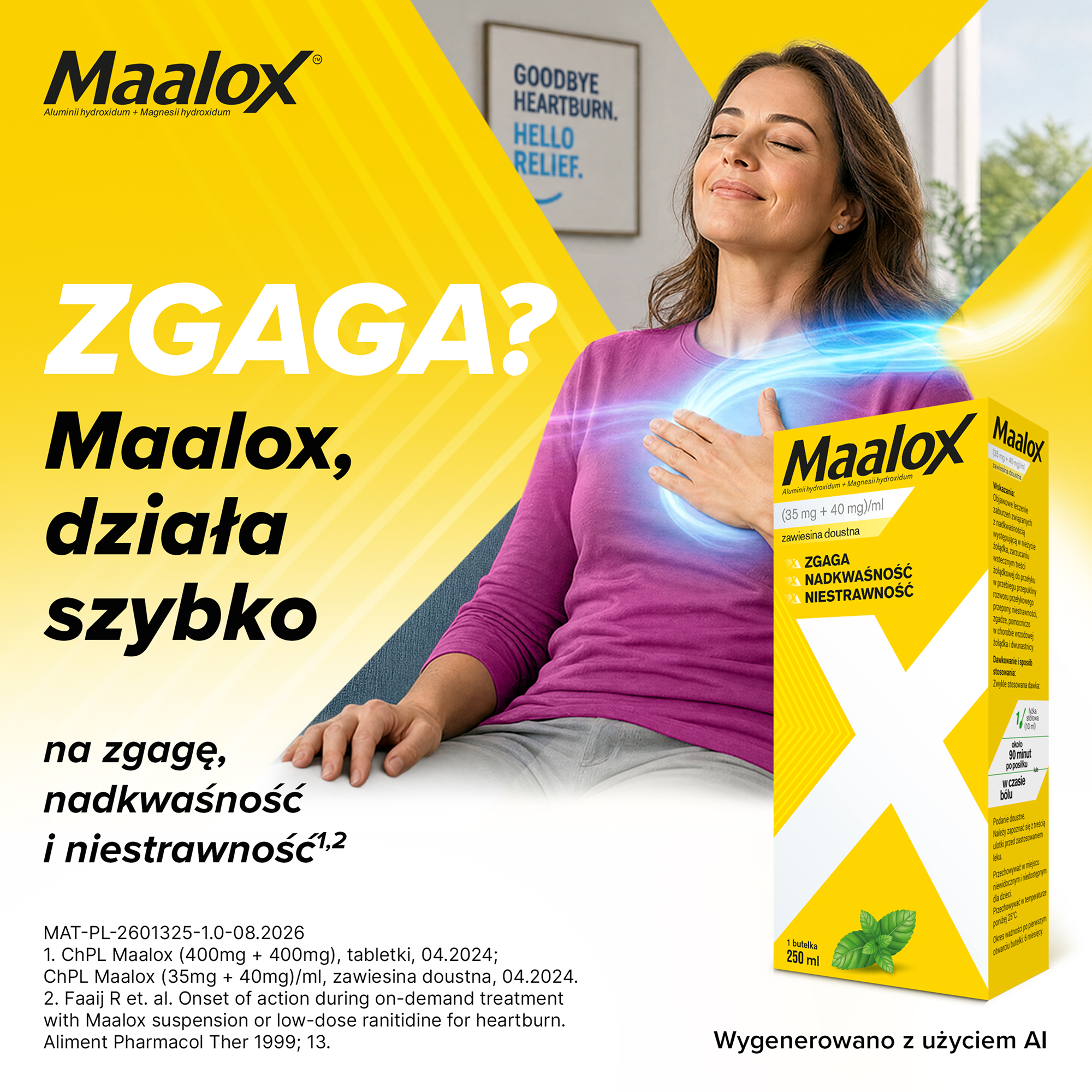 Maalox (35 mg+40 mg)/ml zawiesina doustna 250 ml