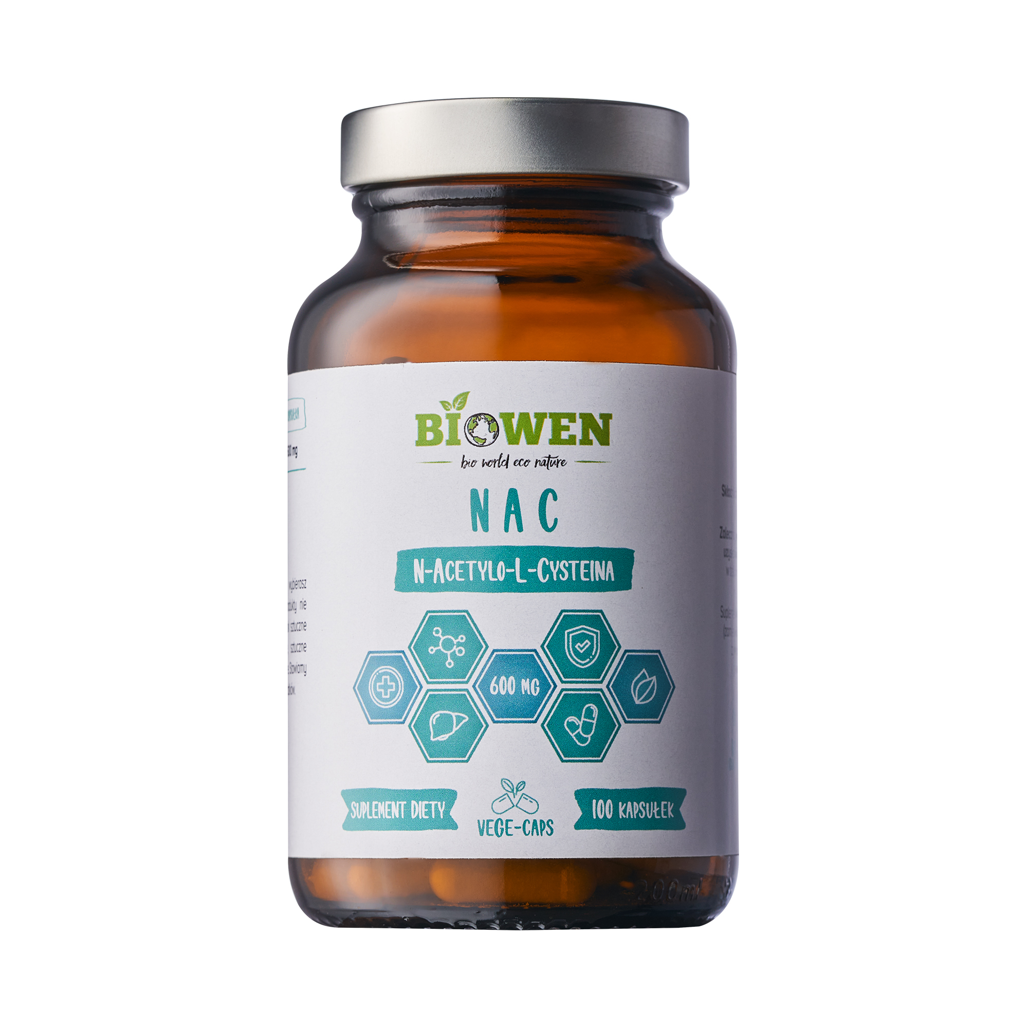 Biowen, NAC 600 mg, kapsułki, 100 sztuk zdjęcie
