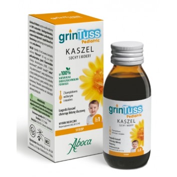 GrinTuss Pediatric, syrop na kaszel suchy i mokry, 128 g
