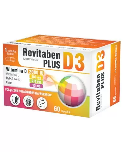 Revitaben D3 Plus 60 kapsułki zdjęcie