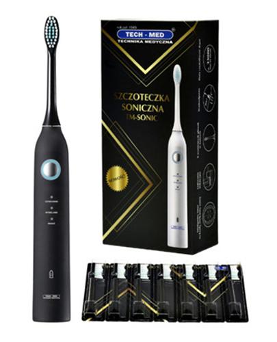 TECH-MED Szczoteczka soniczna TM-SONIC czarna - 1 szt. - cena, stosowanie, opinie  zdjęcie