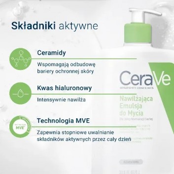 CeraVe nawilżająca emulsja do mycia dla skóry normalnej i suchej 473 ml