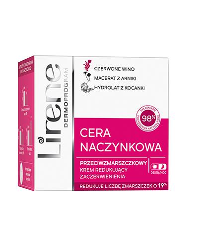 Lirene Cera Naczynkowa Krem przeciwzmarszczkowy redukujący zaczerwienienia dzień/noc, 50 ml, cena, opinie, właściwości  zdjęcie