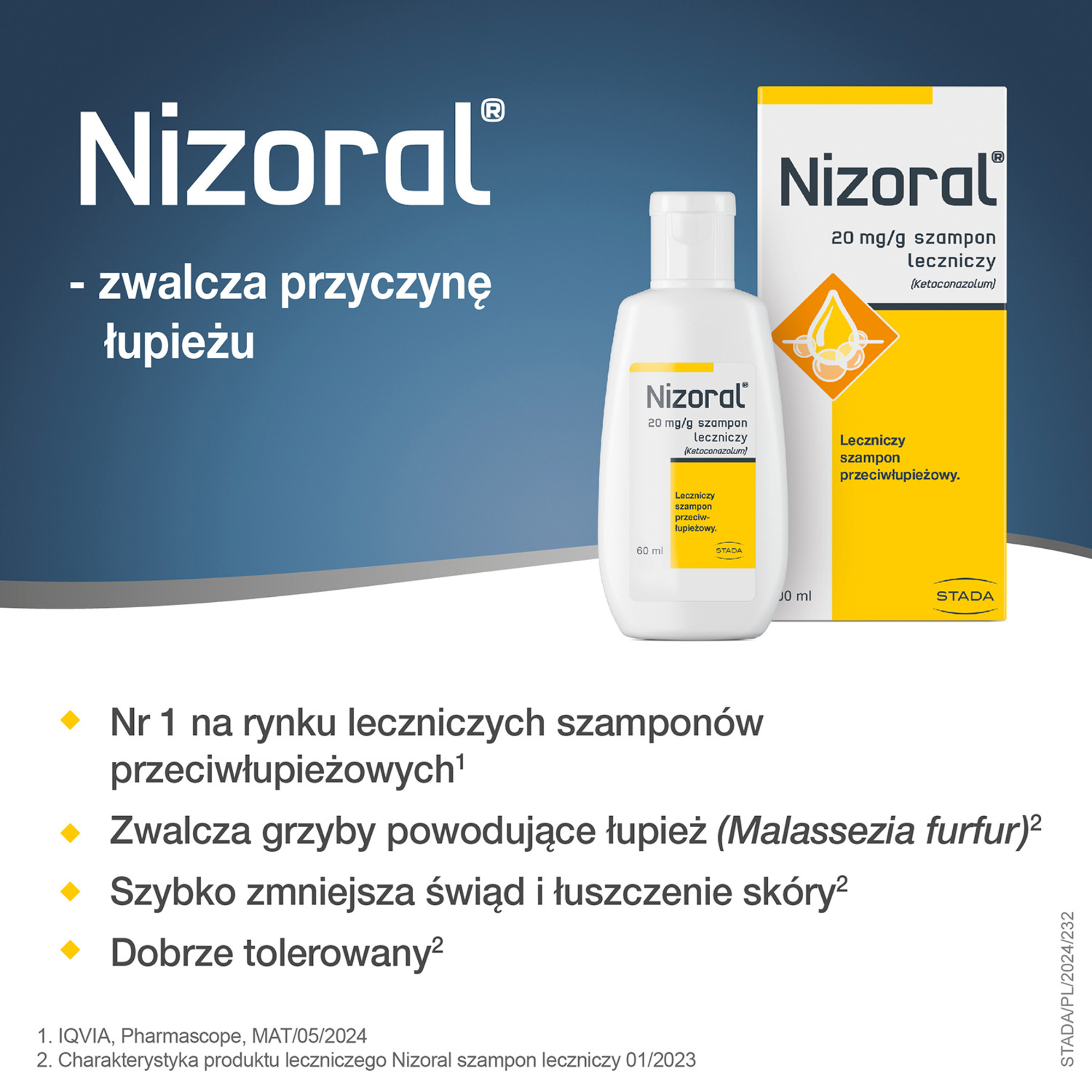 Nizoral 20 mg/g szampon przeciwłupieżowy 60 ml