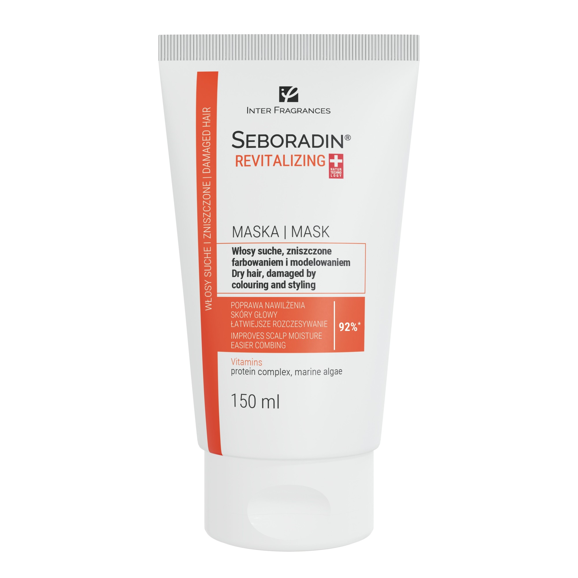 Seboradin Revitalizing maska regenerująca do włosów suchych, zniszczonych farbowaniem i modelowaniem 150 ml zdjęcie