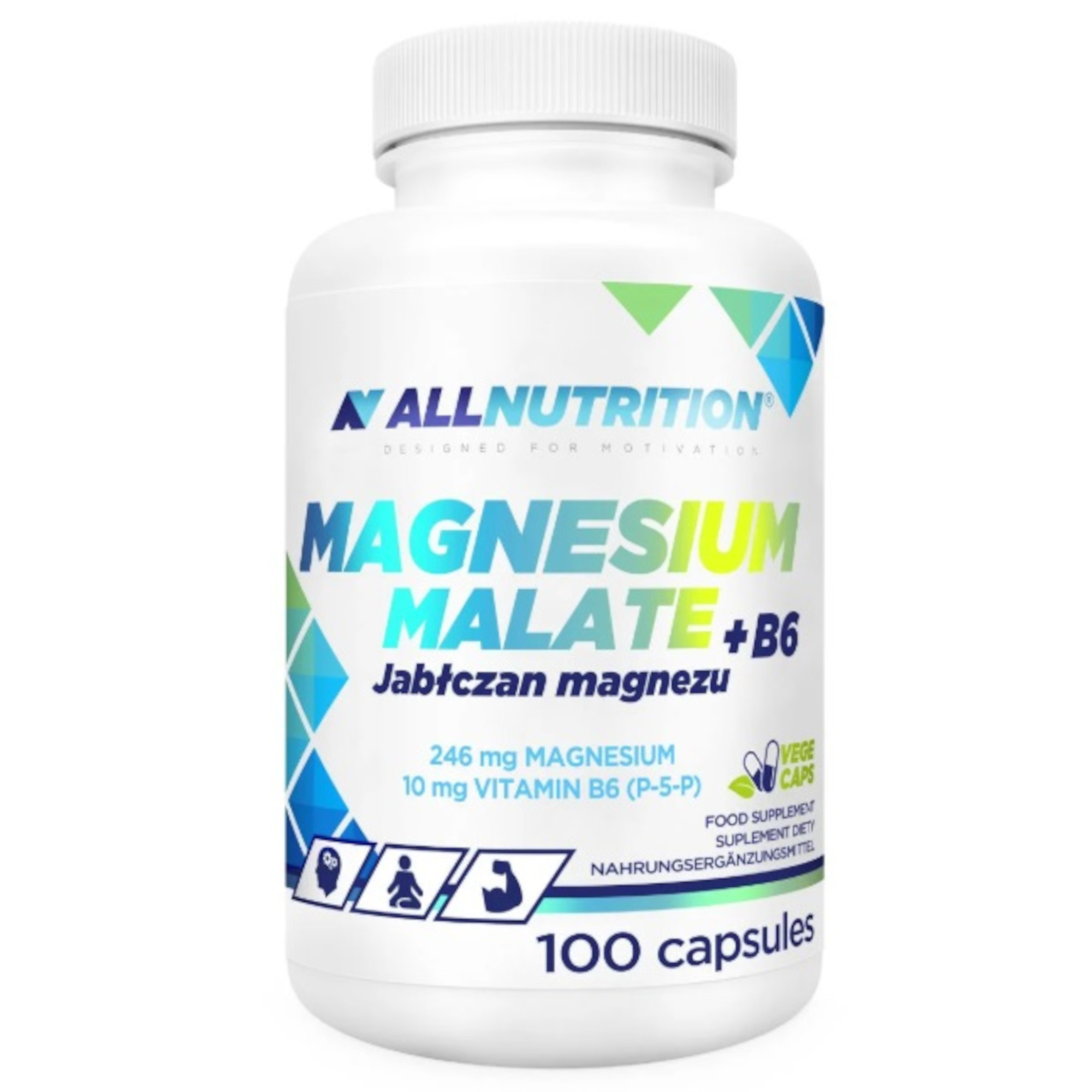 Allnutrition Magnesium Malate + B6, kapsułki, 100 sztuk zdjęcie