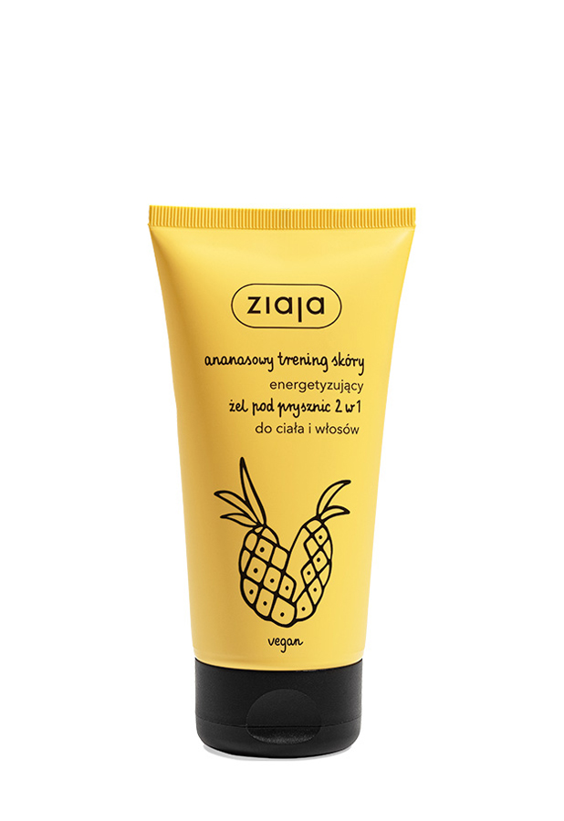 Ziaja ananasowy trening skóry energetyzujący żel pod prysznic 2 w 1 do ciała i włosów 160 ml zdjęcie