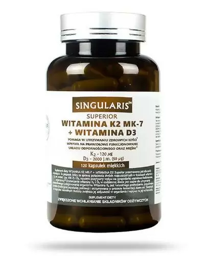 Singularis Superior witamina K2 MK-7 + witamina D3 120 kapsułek zdjęcie