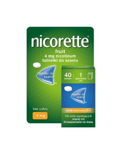 Nicorette Fruit 4 mg, 40 tabletek zdjęcie