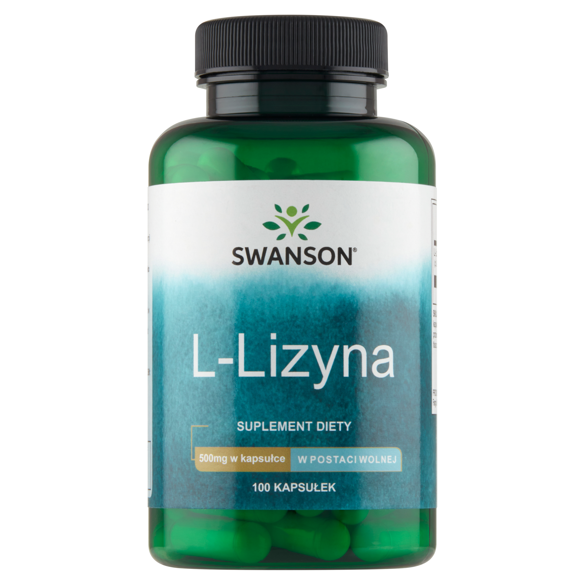 SWANSON L-Lizyna 500 mg - 100 kaps. zdjęcie