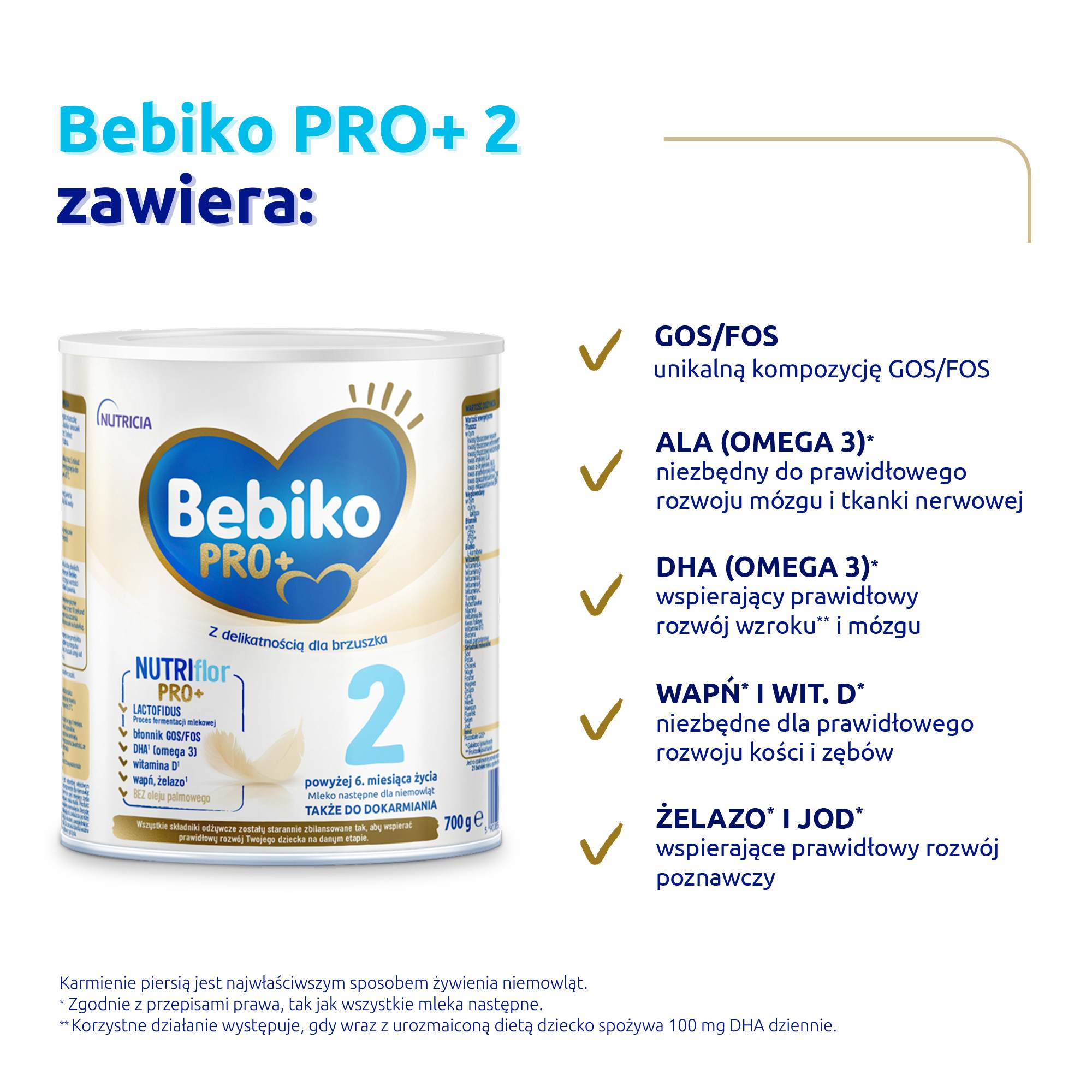 Bebiko PRO+ 2, mleko następne dla niemowląt powyżej 6. miesiąca życia, 4 x 700 g