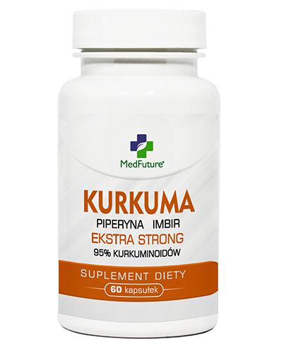 MedFuture Kurkuma Extra Strong + Piperyna + Imbir, 60 kaps. cena, opinie, właściwości zdjęcie